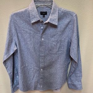 Club Monaco Blue Casual Button Down Shirt